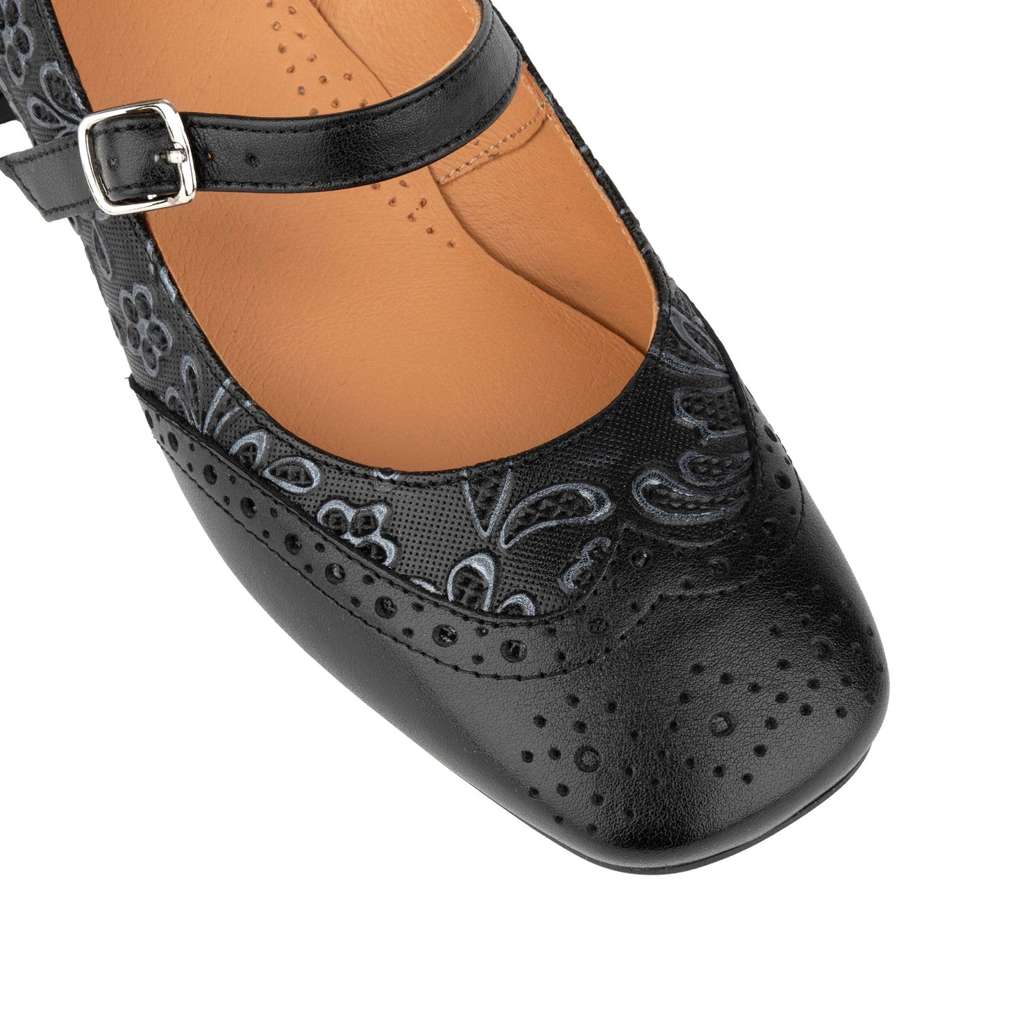 Mary Antoinette - Black & Silver Womens Heels Embassy London