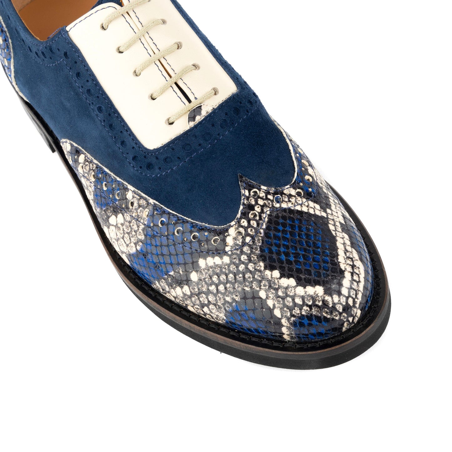 Vivienne - Blue Snake Womens Shoes Embassy London
