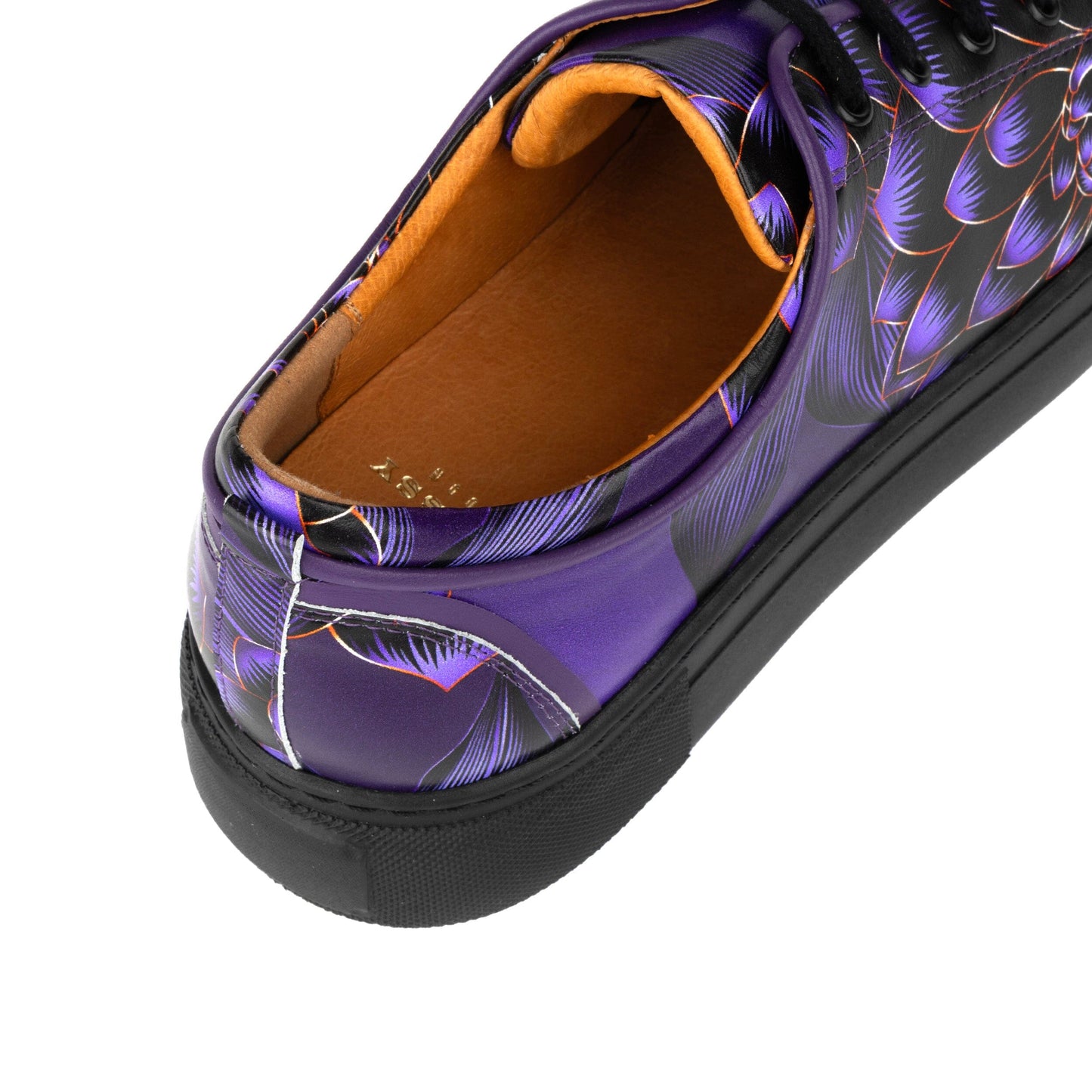 Camila - Black & Purple Flower Womens Trainers Embassy London