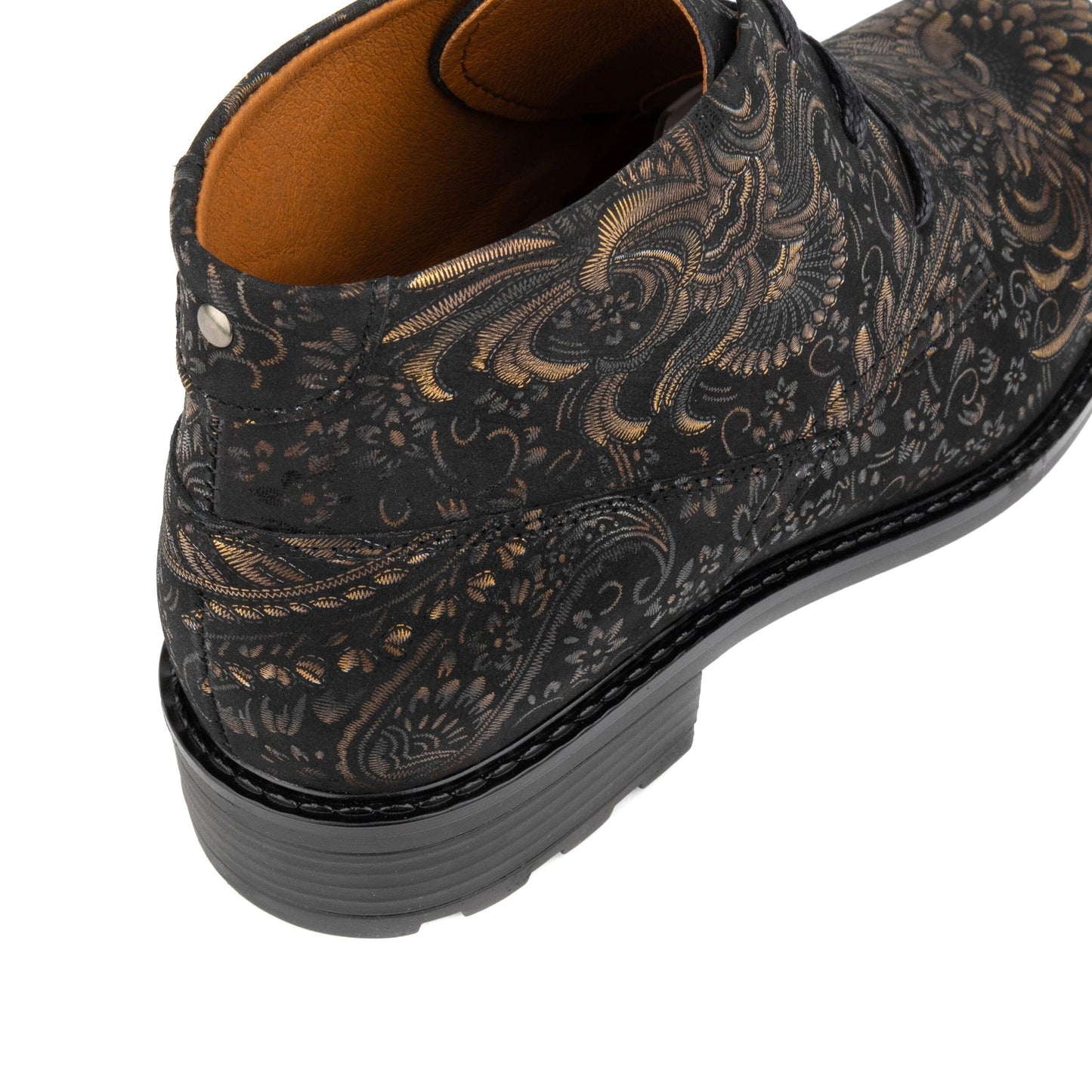 Laviva - Black & Gold Womens Ankle Boots Embassy London