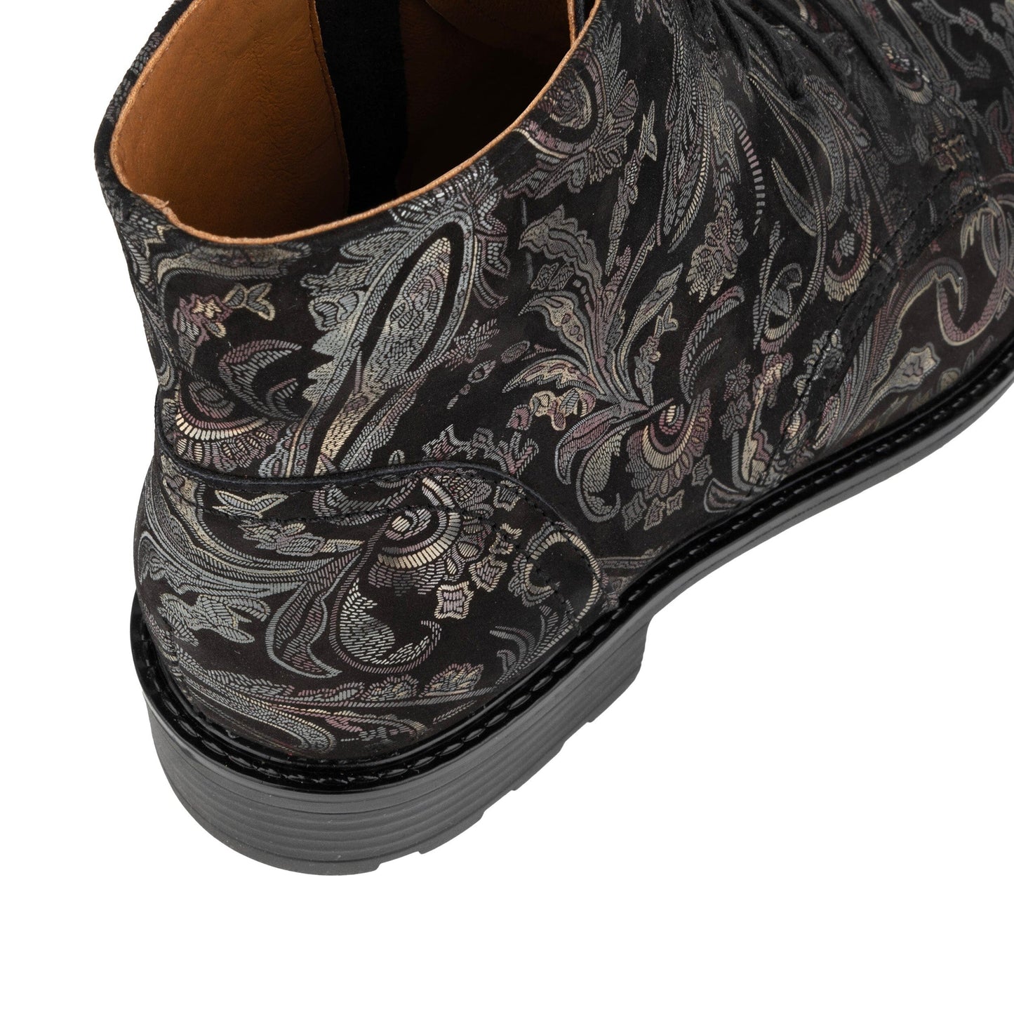 Laviva - Black & Gold & Burgundy Womens Ankle Boots Embassy London