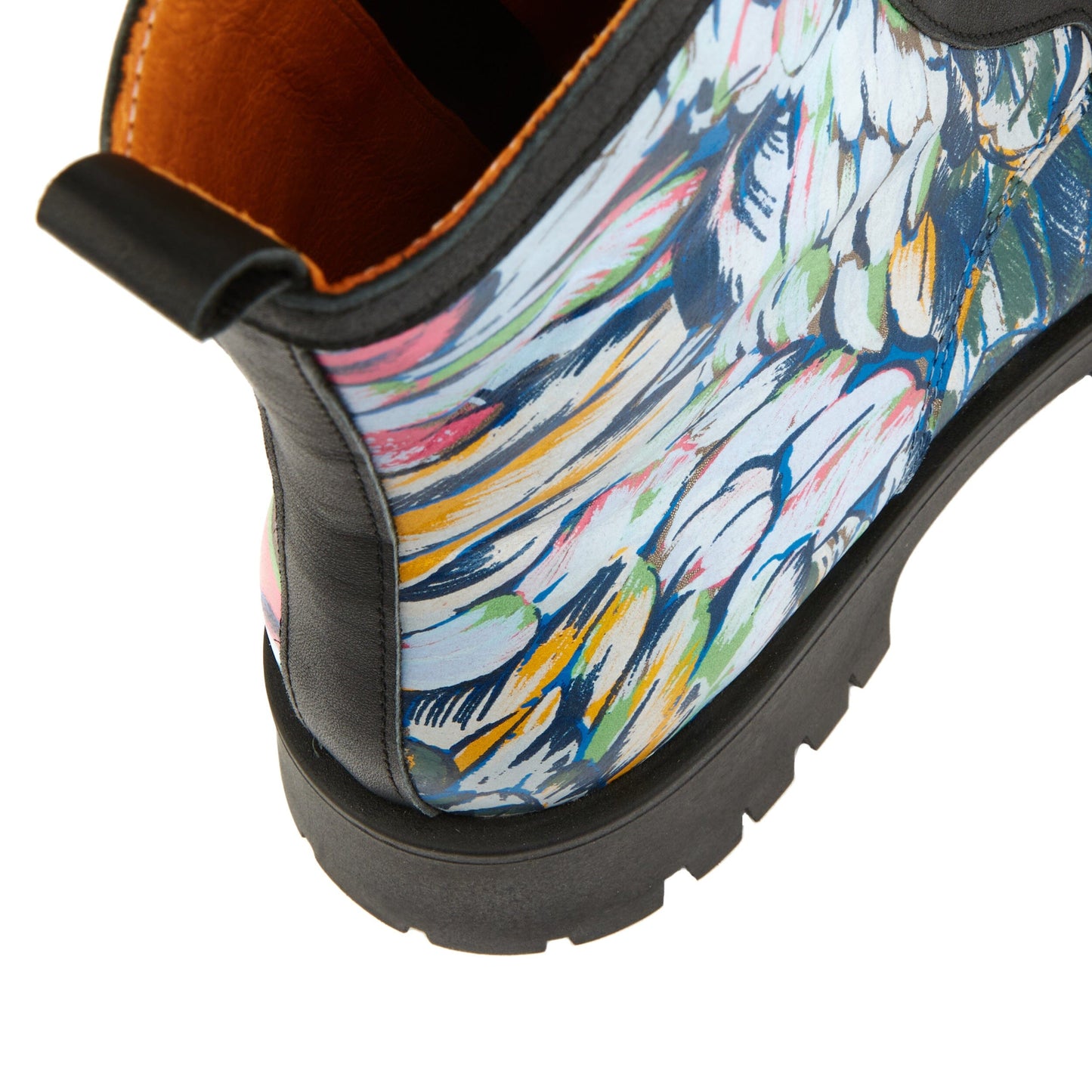 Traveller Platform - Dark Flamingo & Navy Womens Ankle Boots Embassy London