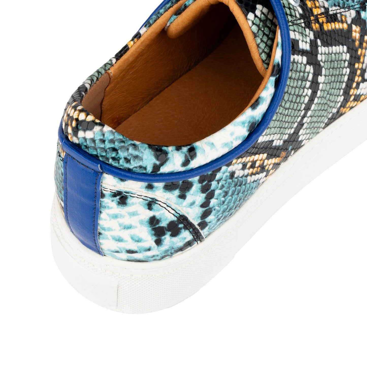 Camila - Blue Snake Womens Trainers Embassy London