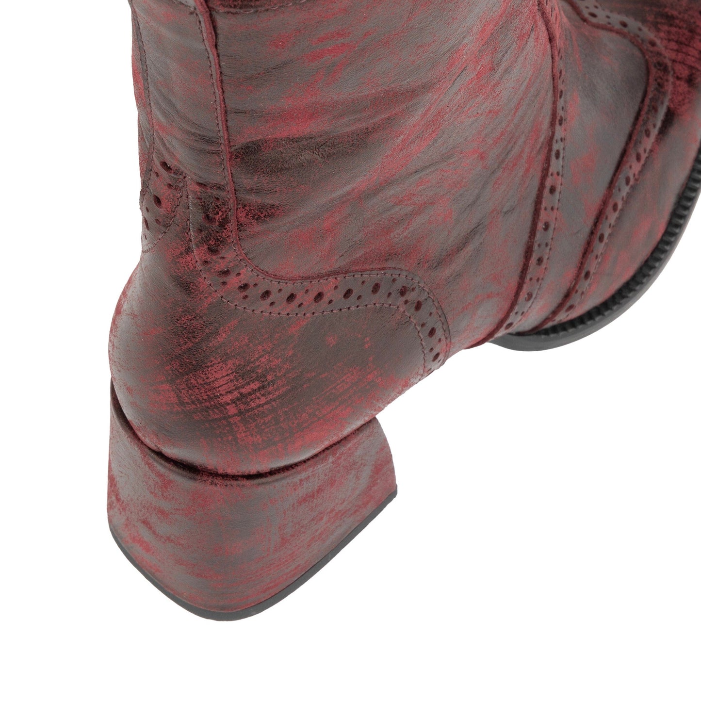 Chloe - Burgundy Womens Ankle Boots Embassy London