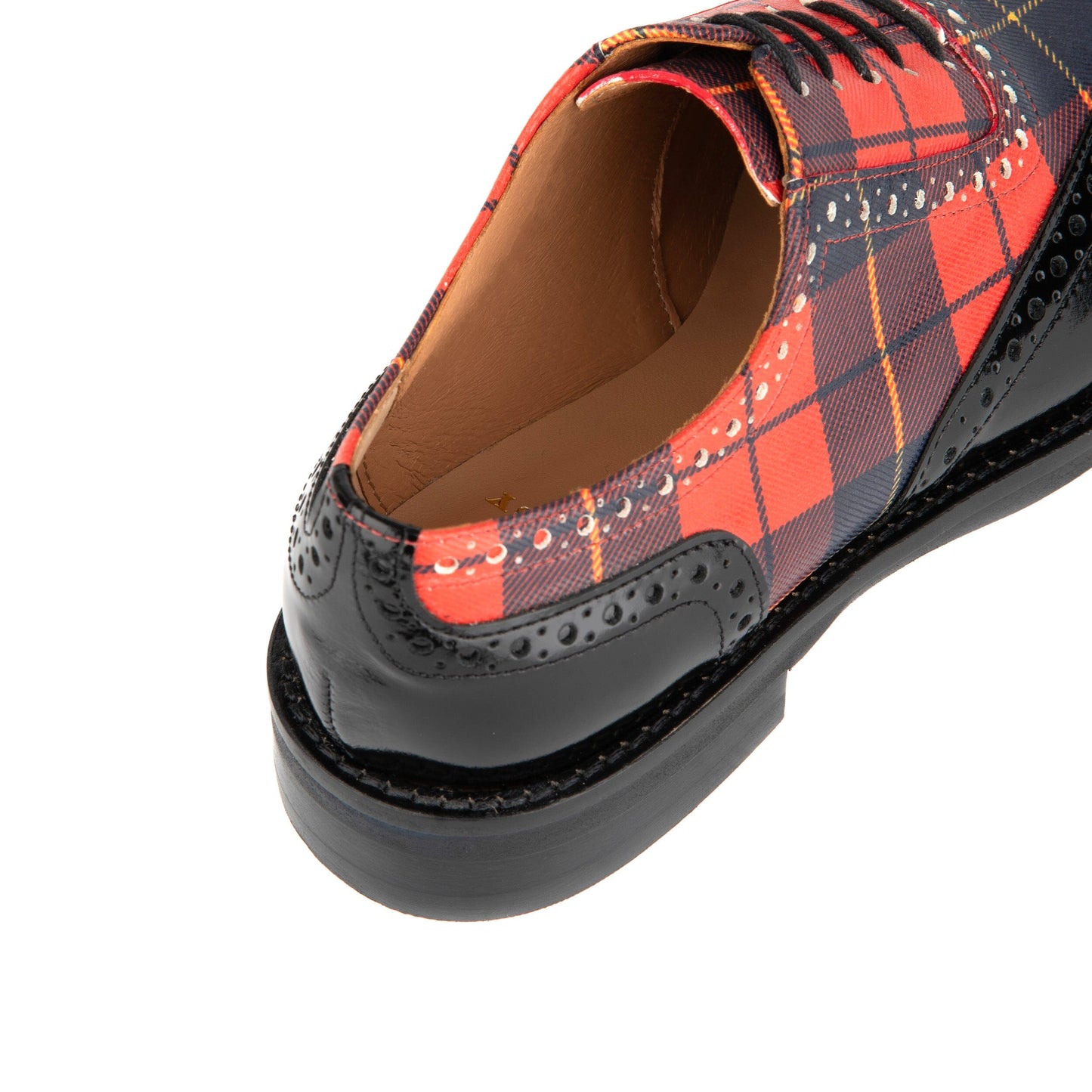 Vivienne - Black & Red Tartan Womens Shoes Embassy London