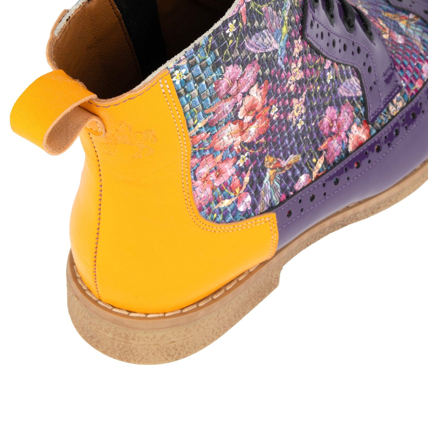 Hatter - Purple & Hummingbird Womens Ankle Boots Embassy London