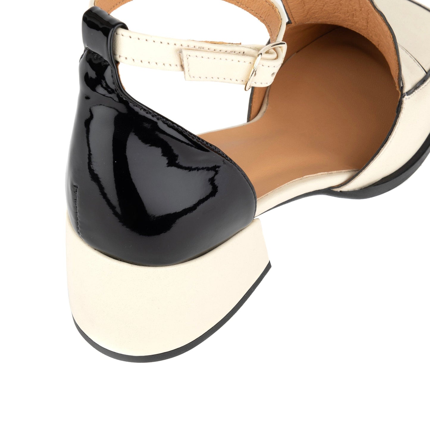 Mayfair - Cream & Black Womens Heels Embassy London