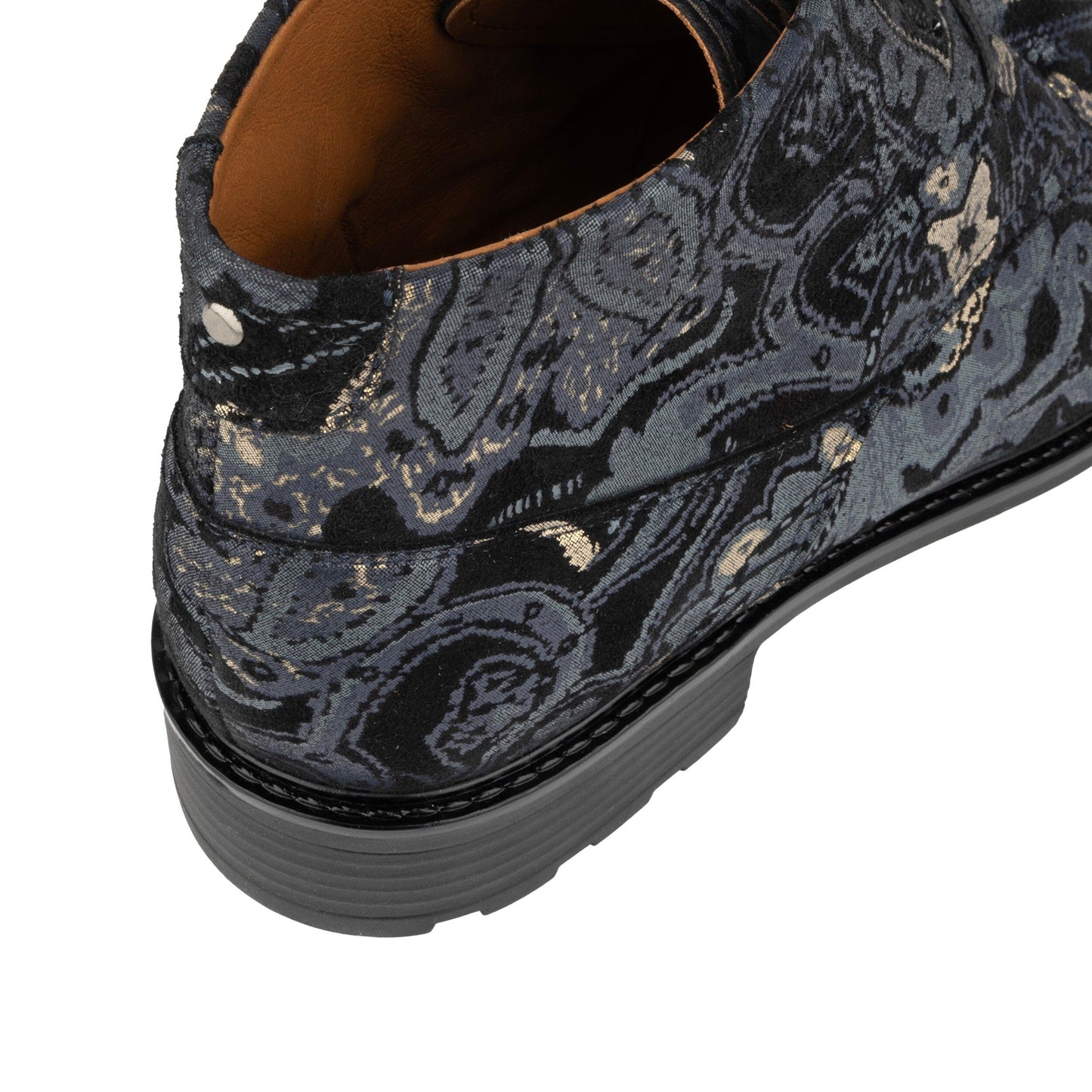 Laviva - Black & Grey & Gold Womens Ankle Boots Embassy London