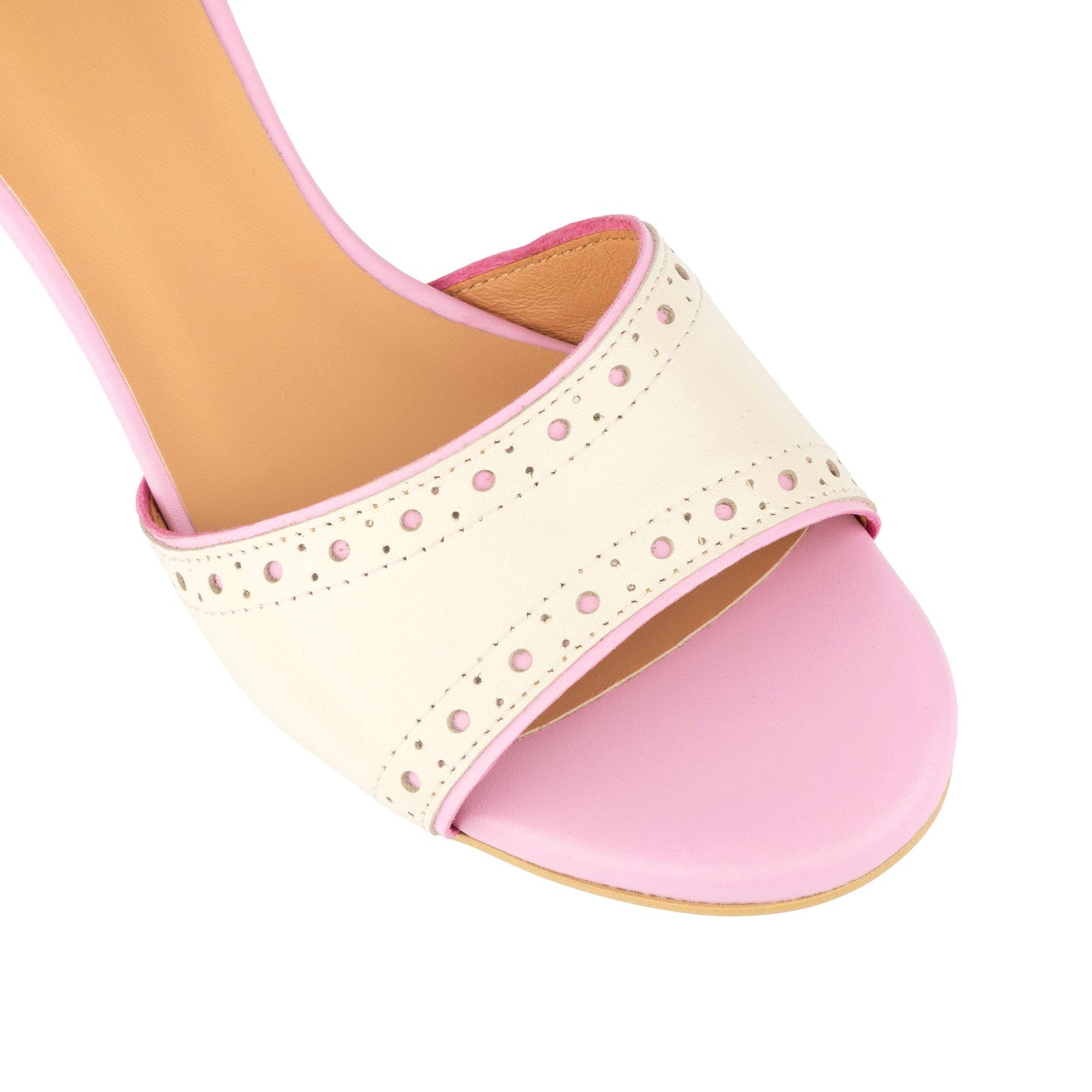 Croupier - Pink & White Pastel Womens Heels Embassy London