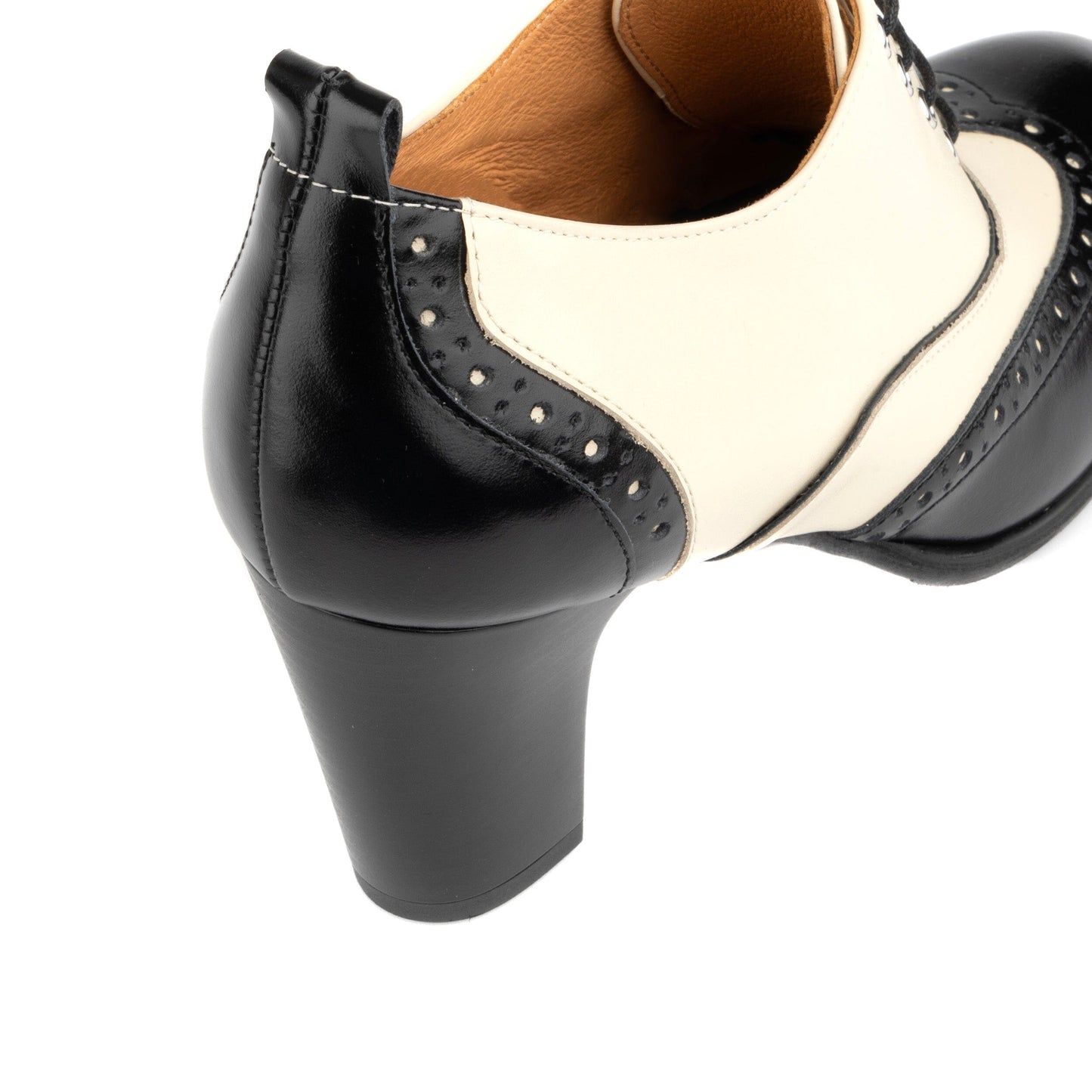 Casino - Cream & Black Womens Heels Embassy London