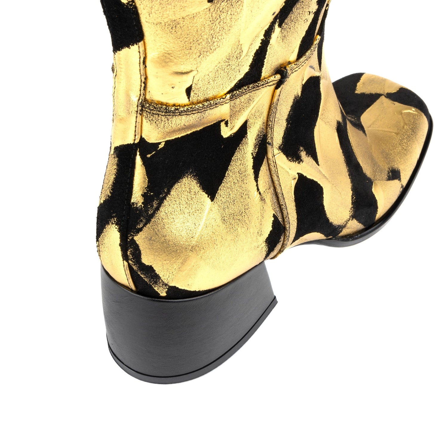 GoGo - Gold & Black Womens Tall Boots Embassy London