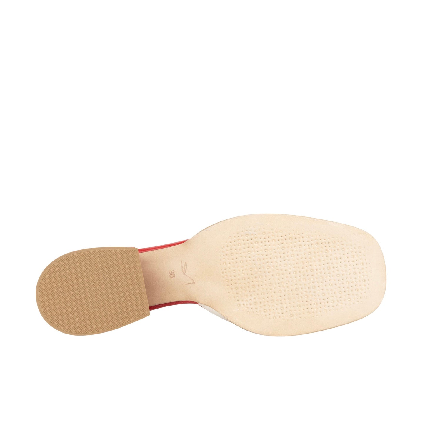 Mayfair - Red & Cream Womens Heels Embassy London