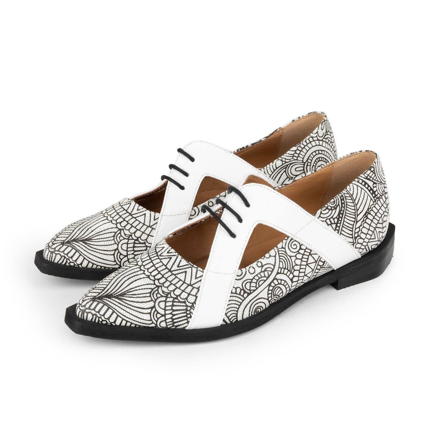 Harlowe - Black & White & Graphic Print Womens Shoes Embassy London