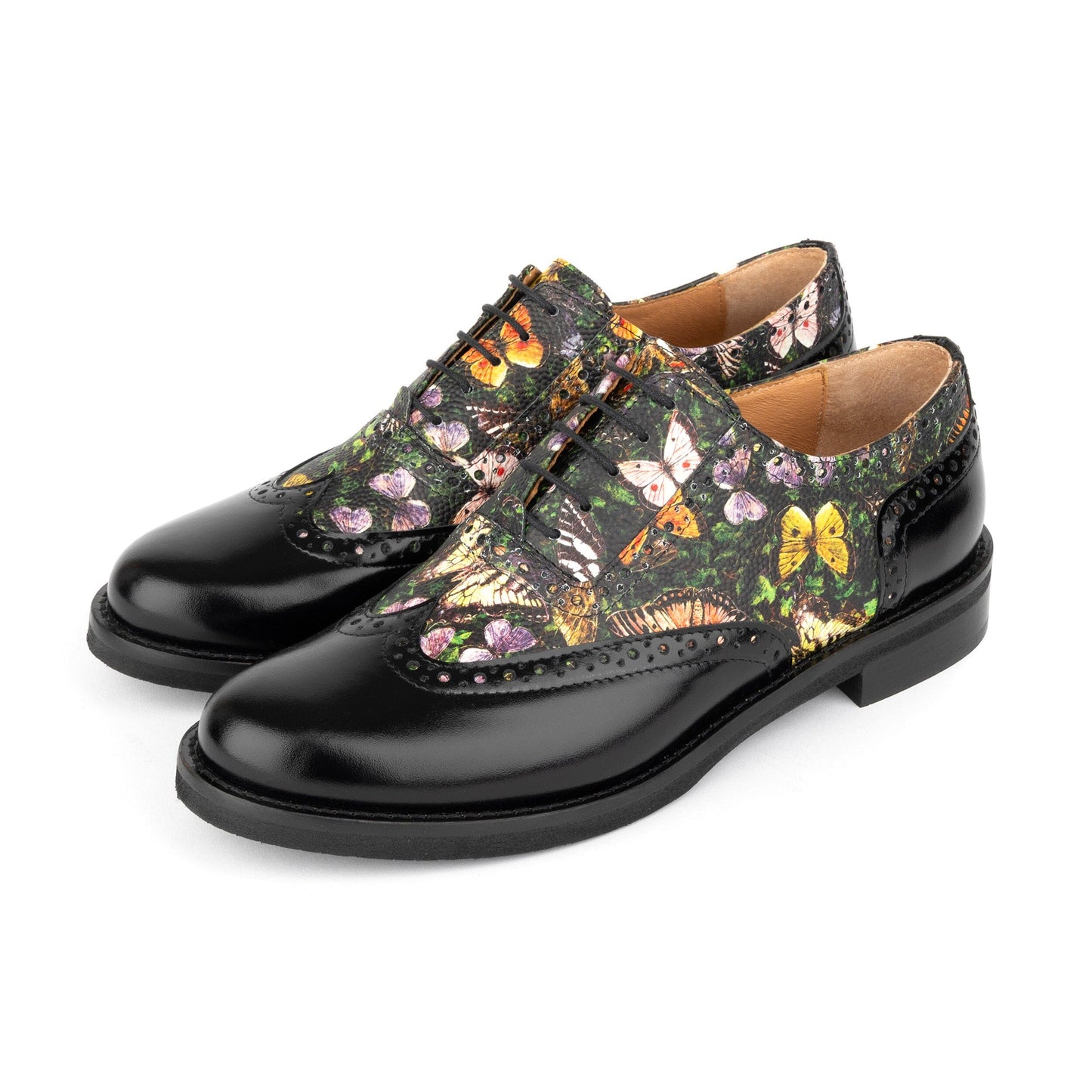 Vivienne - Black & Butterfly Multi Womens Shoes Embassy London