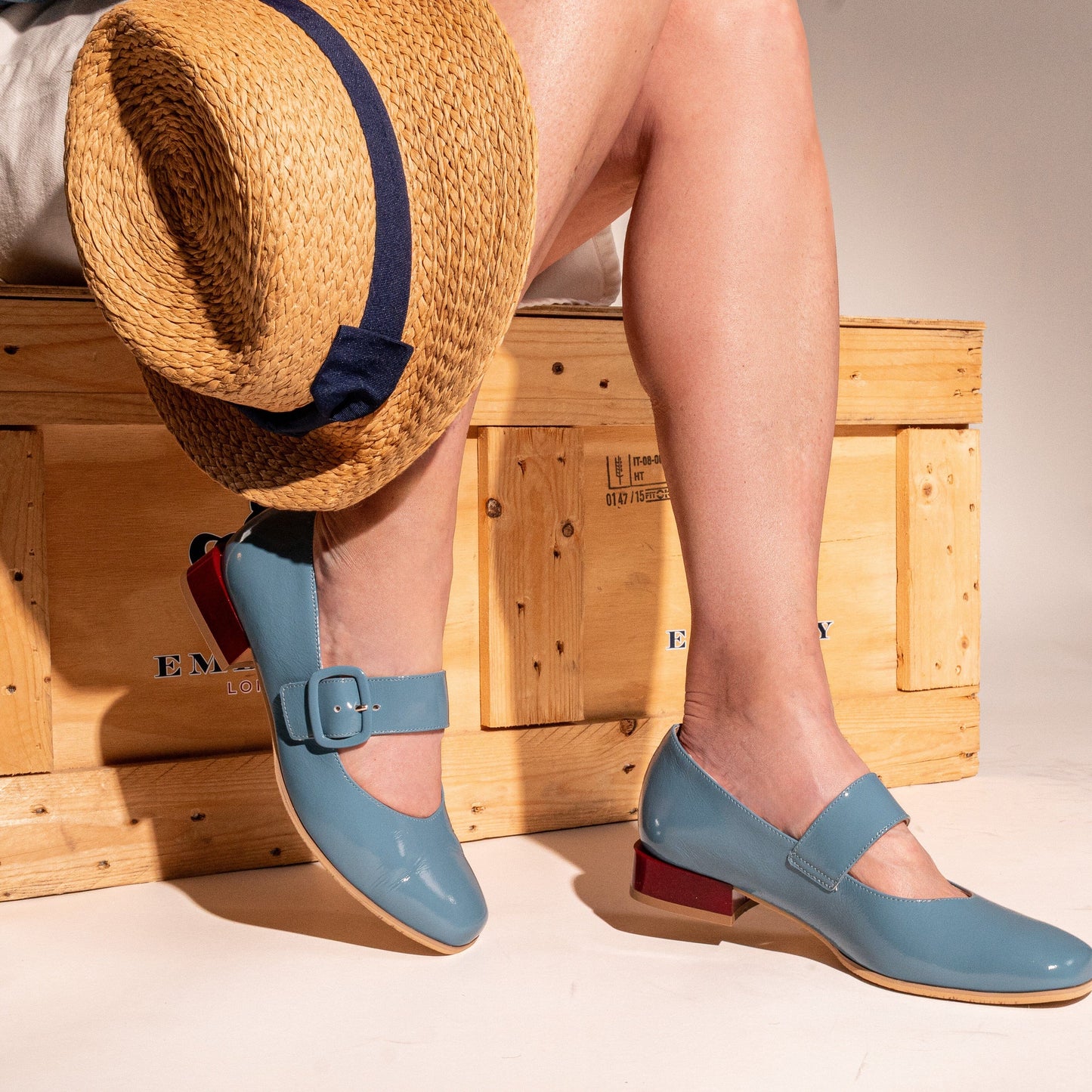 Bliss - Turquoise Womens Flats Embassy London