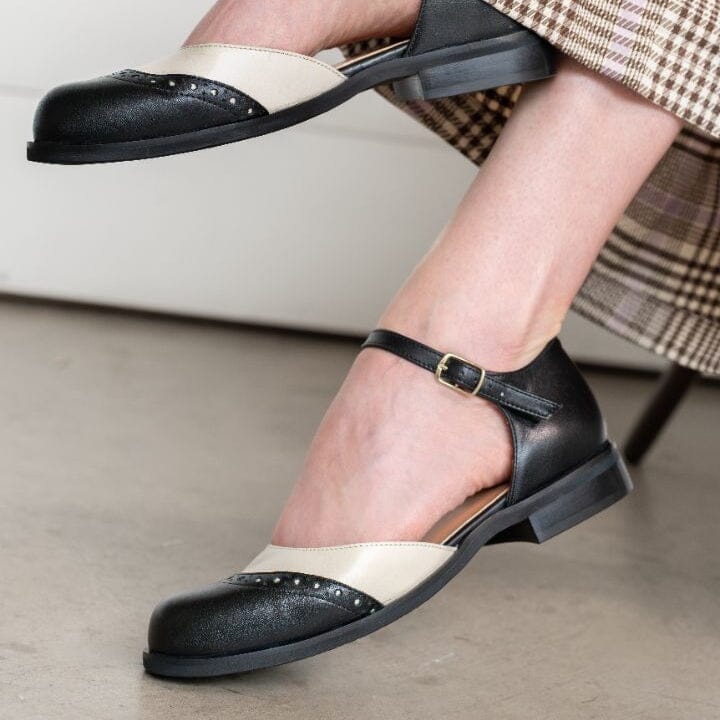 Gigot - Black & Cream Womens Sandals Embassy London