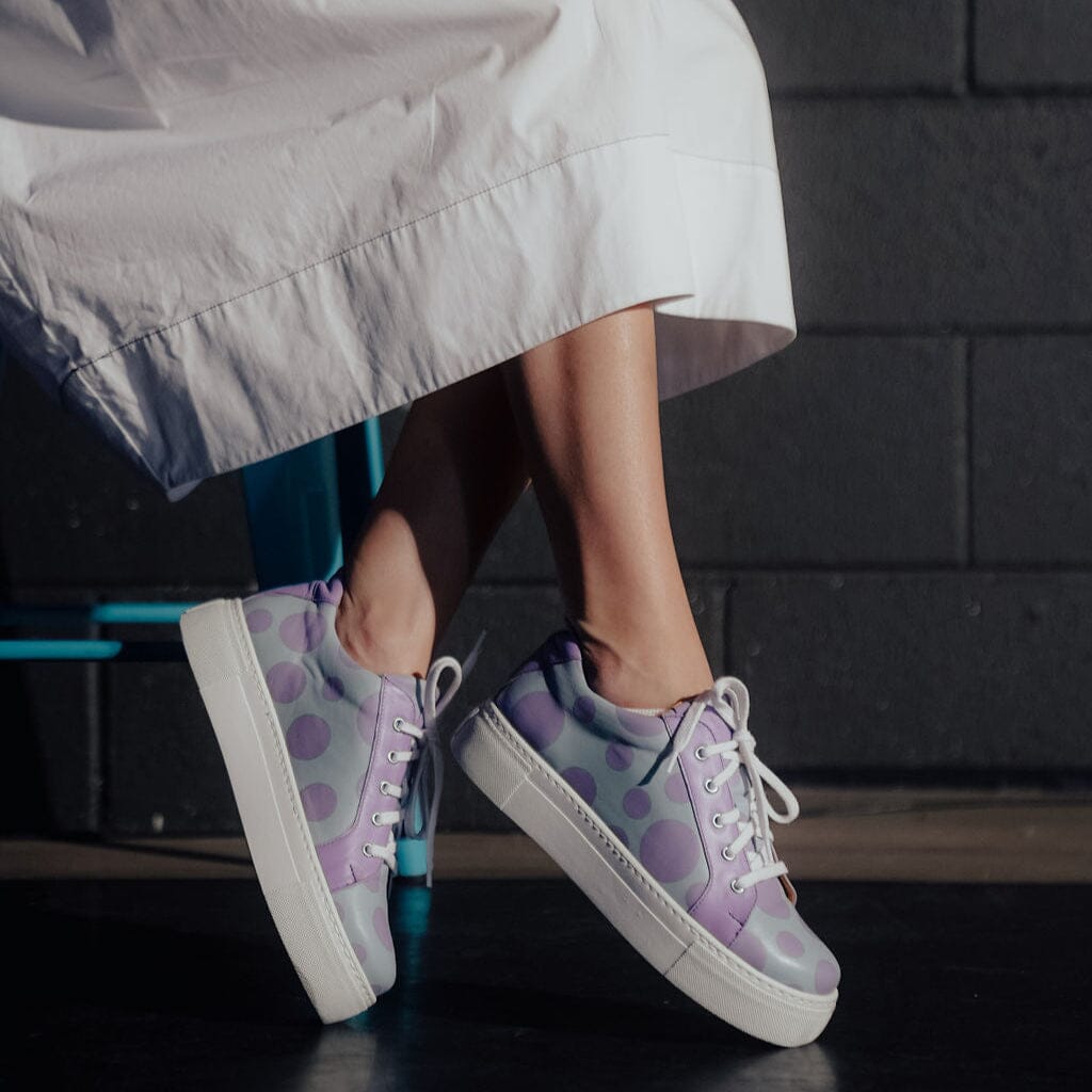 Camila - Pastel Polka Dot Womens Trainers Embassy London