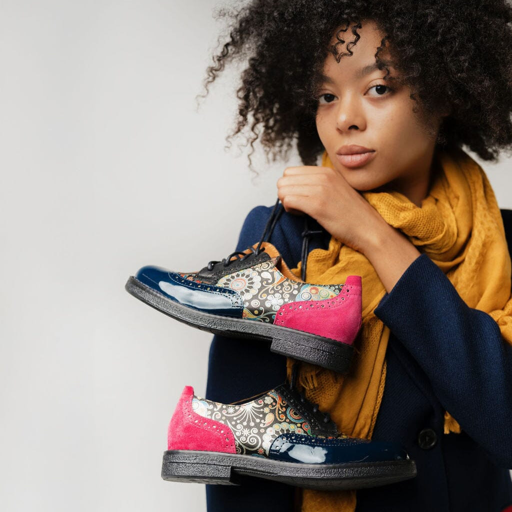 The Artist - Navy Pink Womens Shoes Embassy London