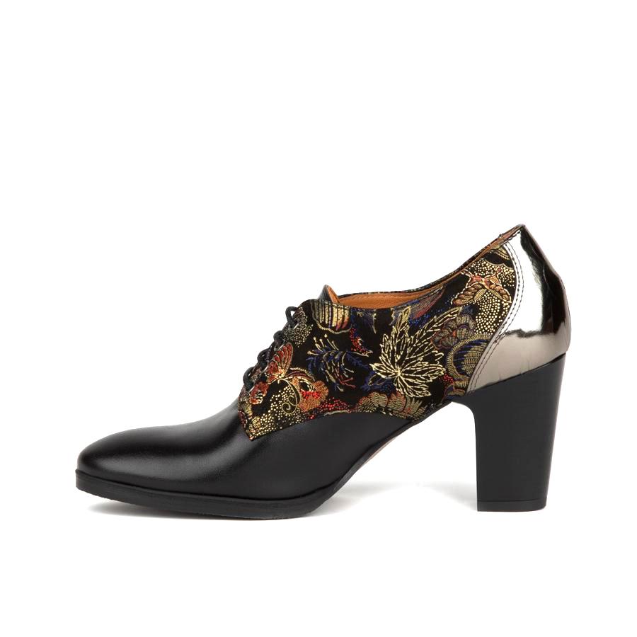 Roulette - Black & Gold Heels Embassy London