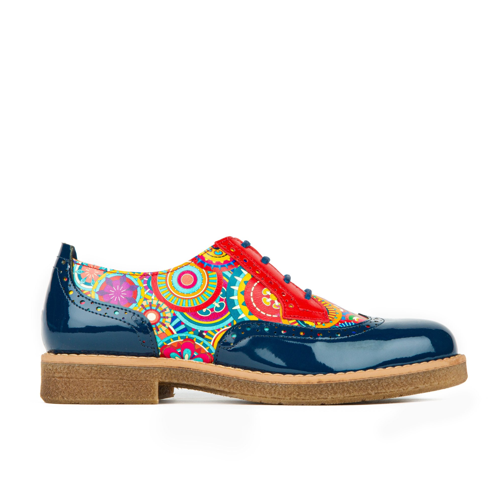 Women's Oxford Shoes Navy Multi Embassy London The Artist
