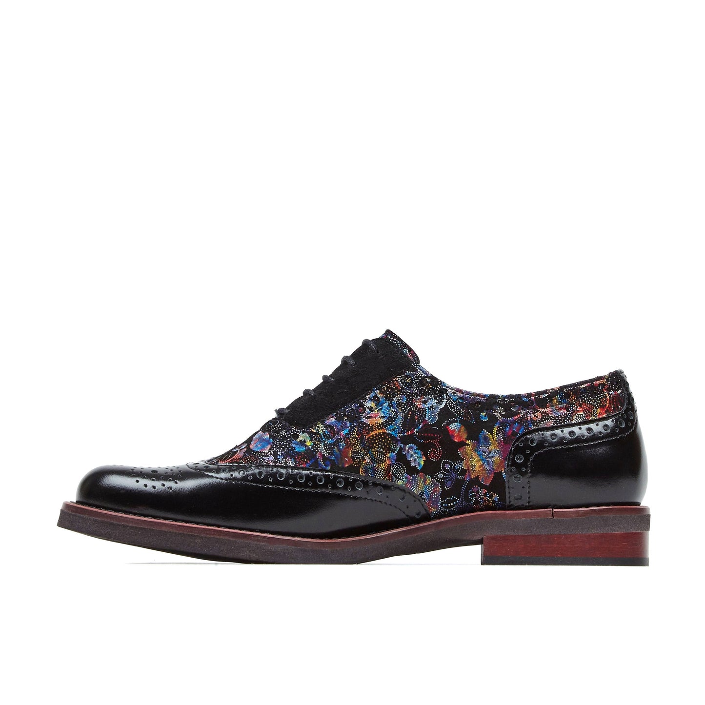 Vivienne - Black Flower Shoes Embassy London