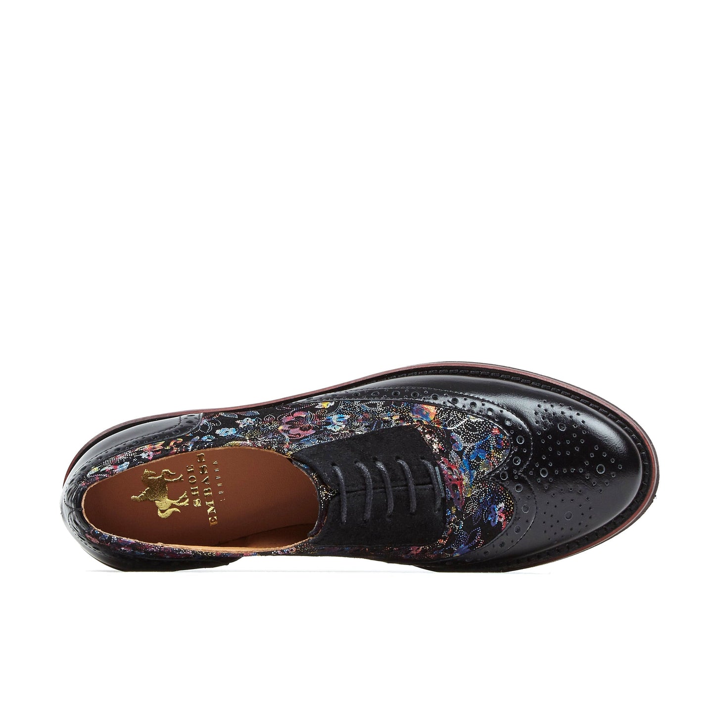 Vivienne - Black Flower Shoes Embassy London