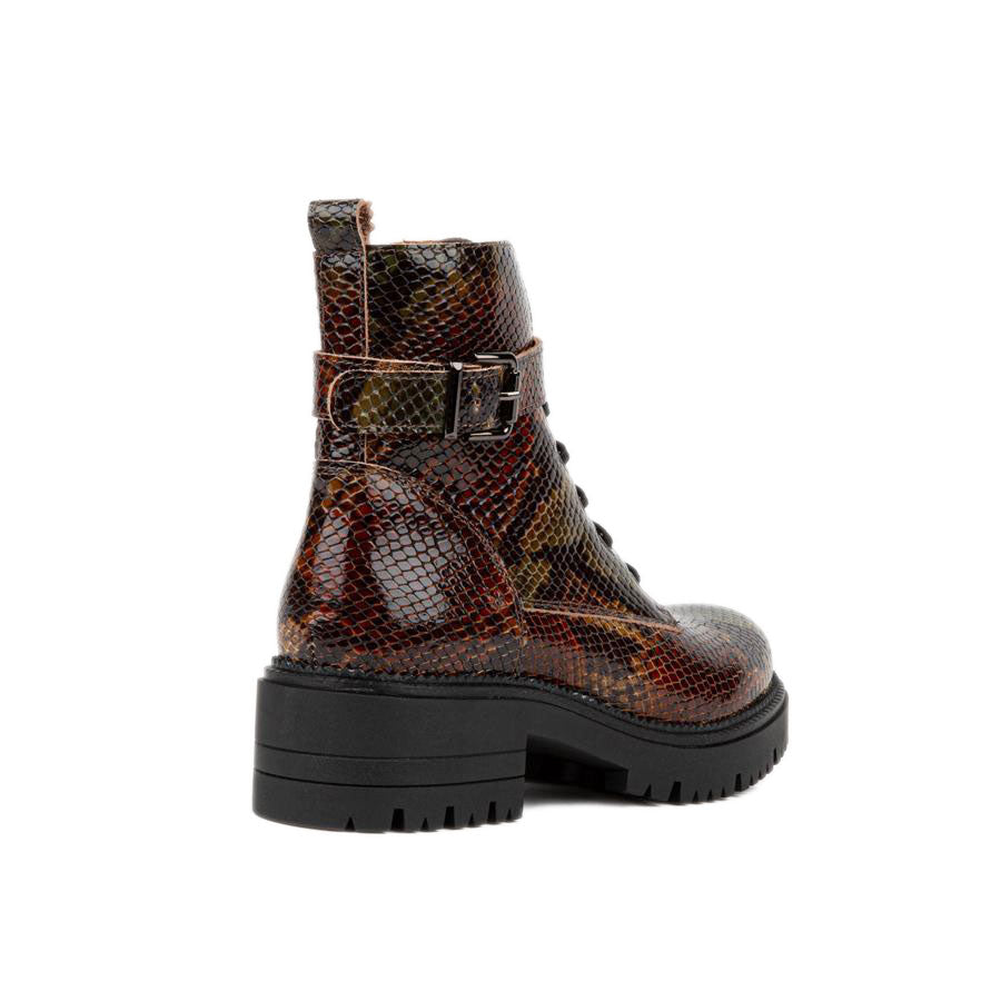 Hayley - Snake Print Ankle Boots Embassy London