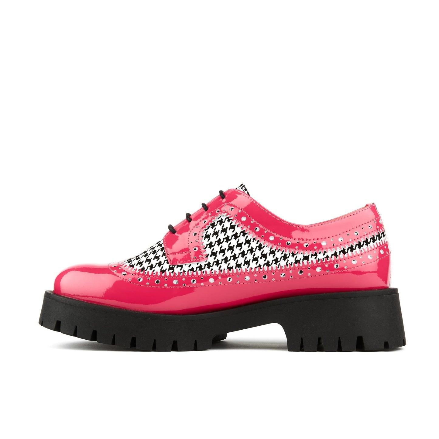 Artisan - Pink & Black Houndstooth Womens Shoes Embassy London