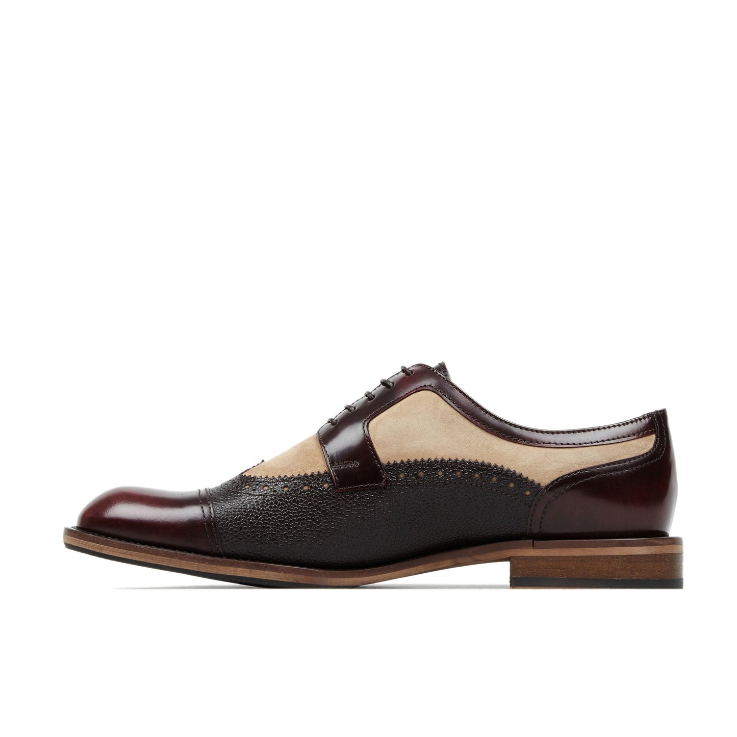 Orlando - Burgundy, Beige, Dark Brown Shoes Embassy London 