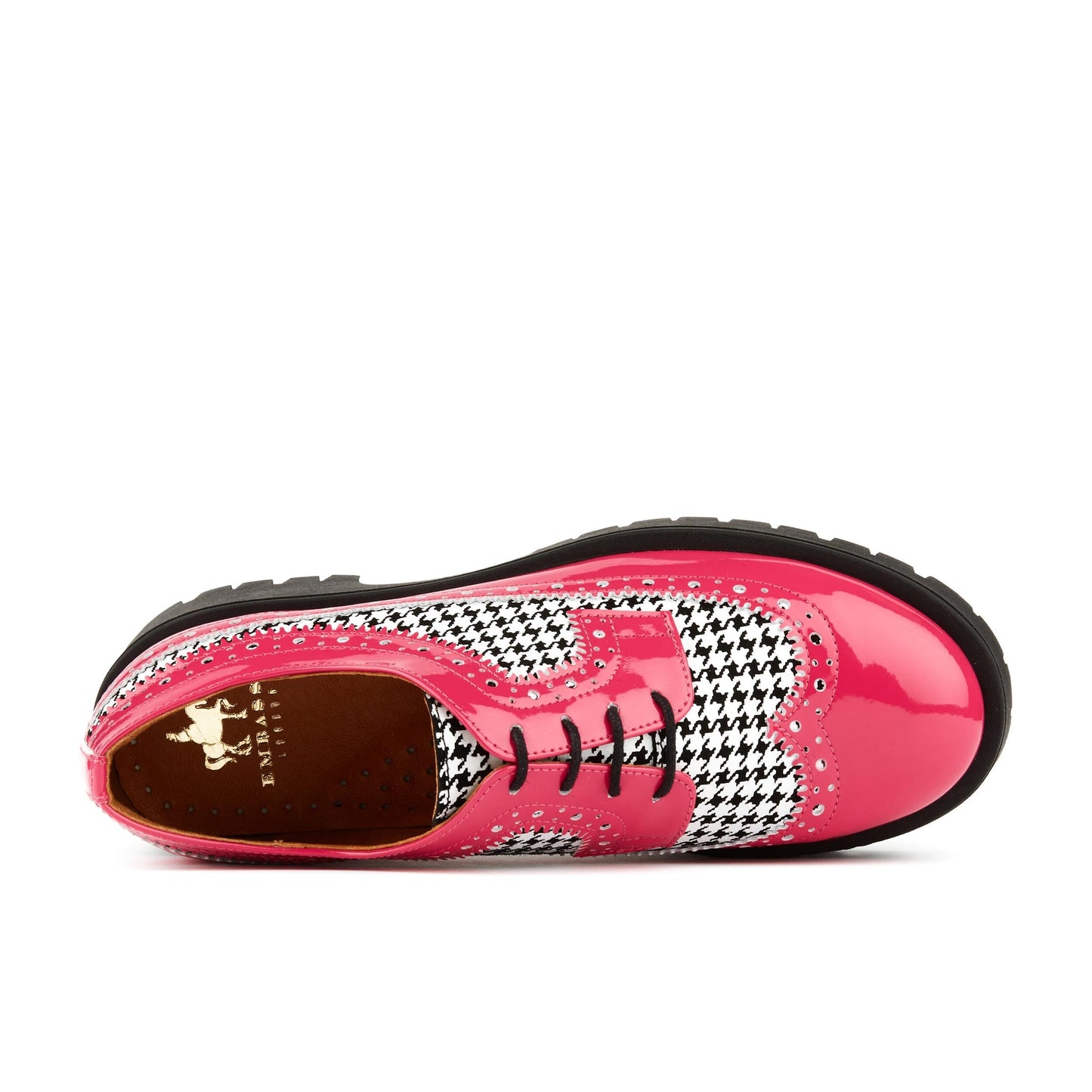Artisan - Pink & Black Houndstooth Womens Shoes Embassy London