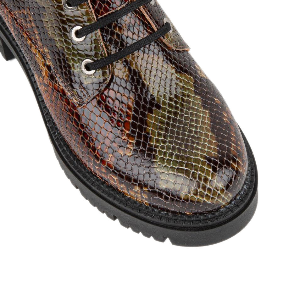 Hayley - Snake Print Ankle Boots Embassy London