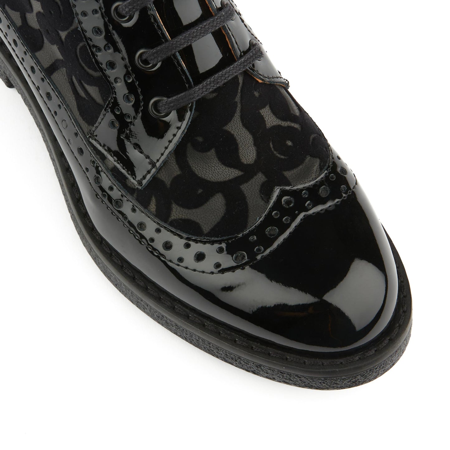 Hatter - Black Floral Ankle Boots Embassy London 