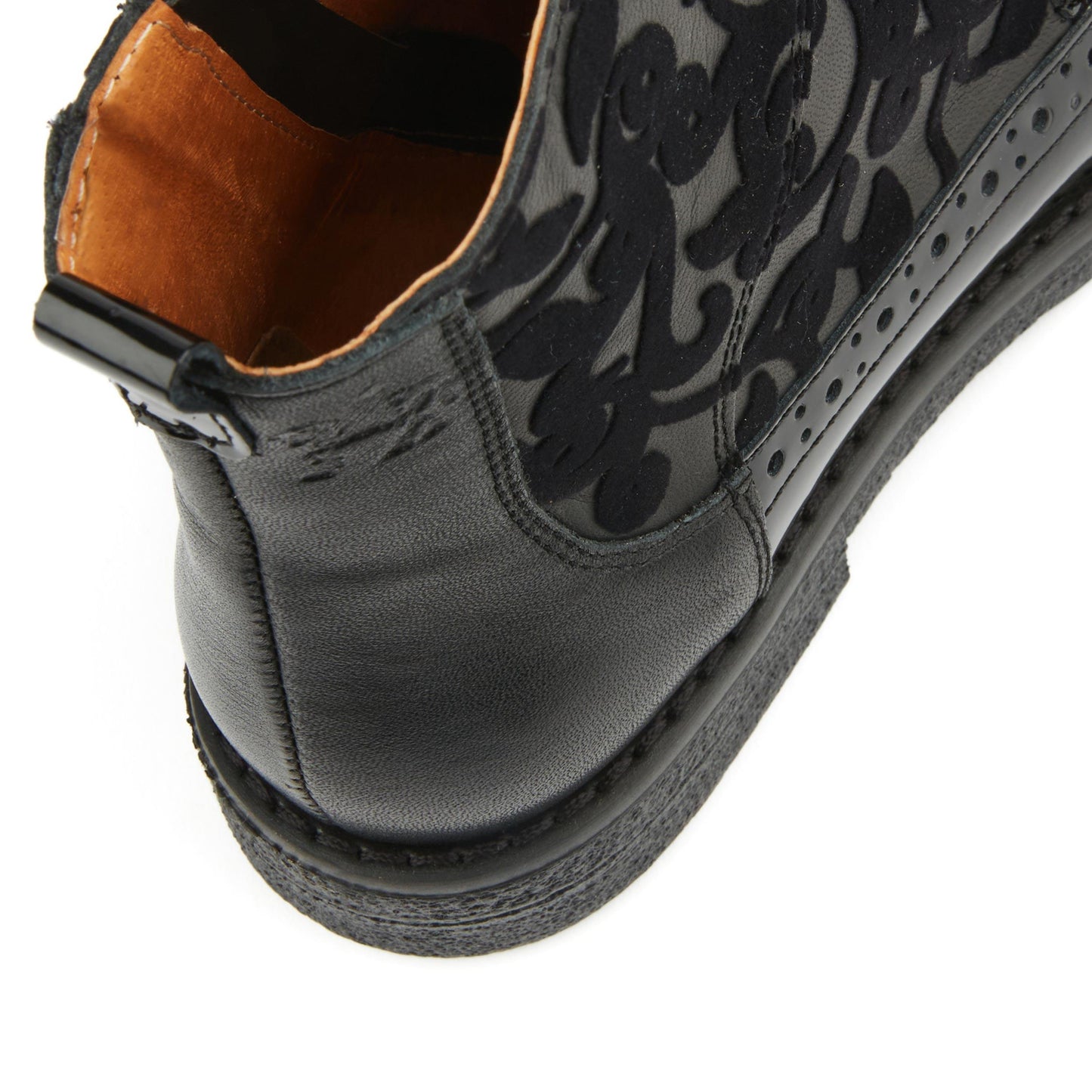 Hatter - Black Floral Ankle Boots Embassy London