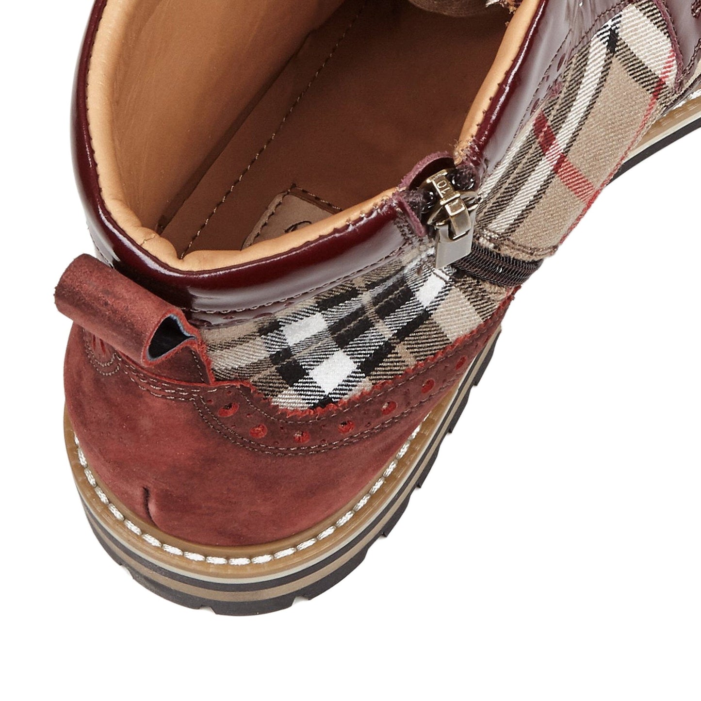 Wanderer - Multi Check Ankle Boots Embassy London