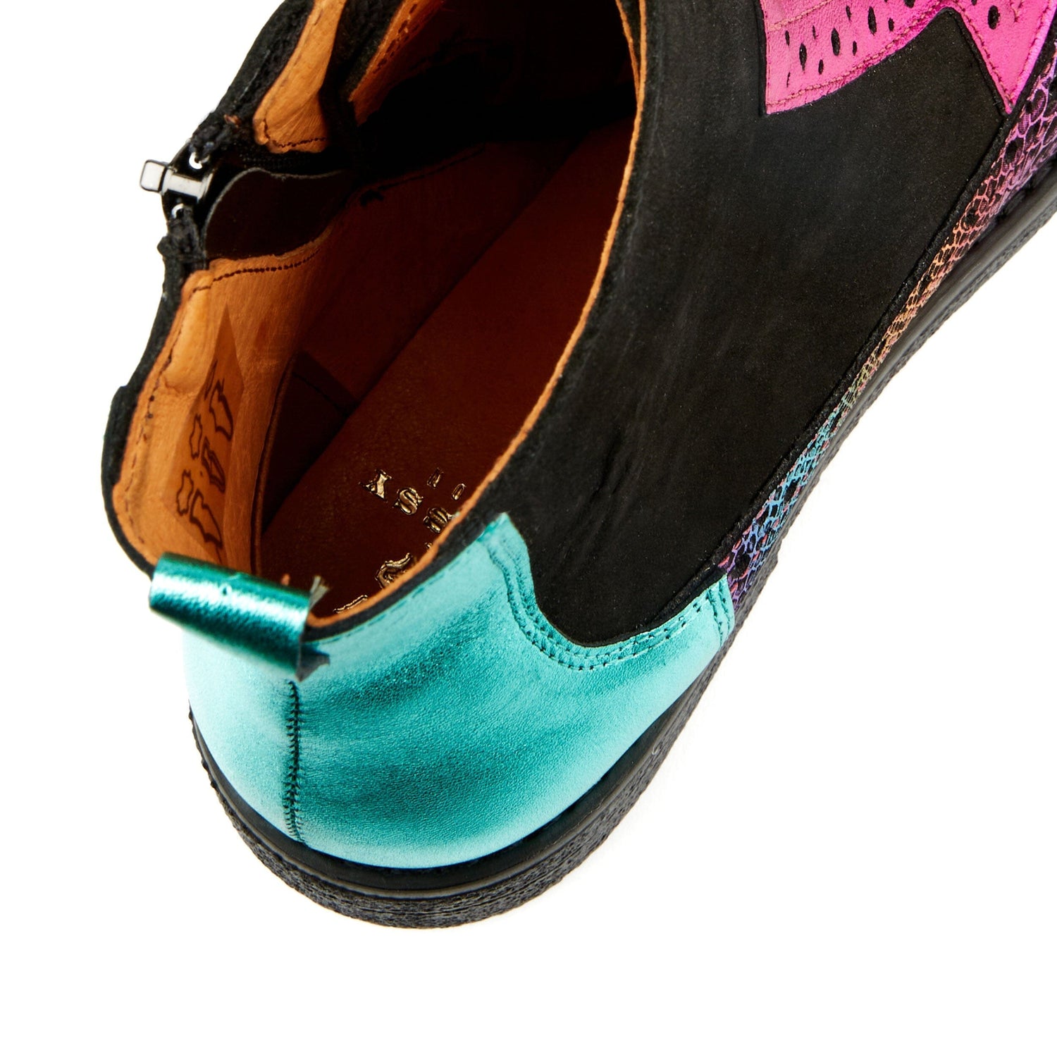 Hatter - Black & Multi Metallic Womens Ankle Boots Embassy London 