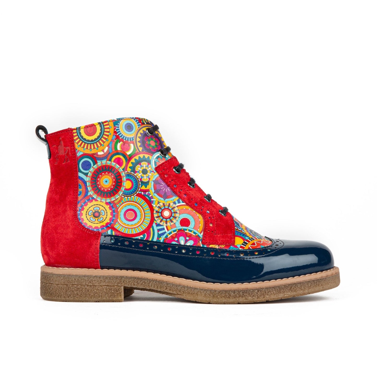 Hatter - 'Signature' Red & Navy Ankle Boots Embassy London 