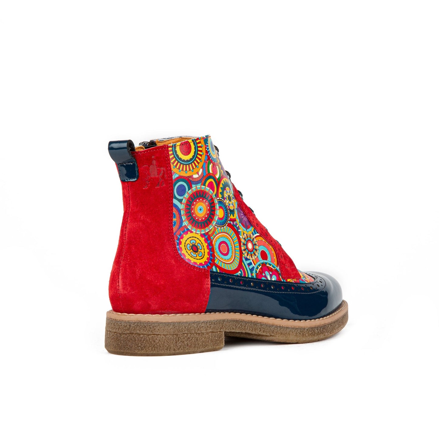 Hatter - 'Signature' Red & Navy Ankle Boots Embassy London
