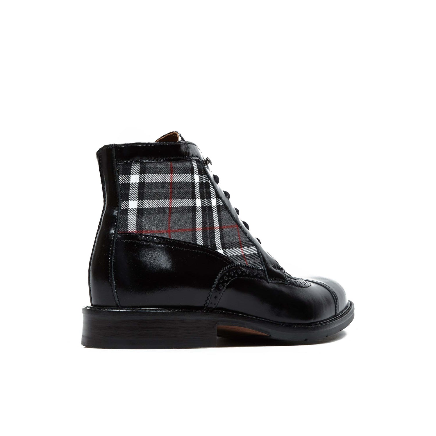 Charles - Black Check Ankle Boots Embassy London 