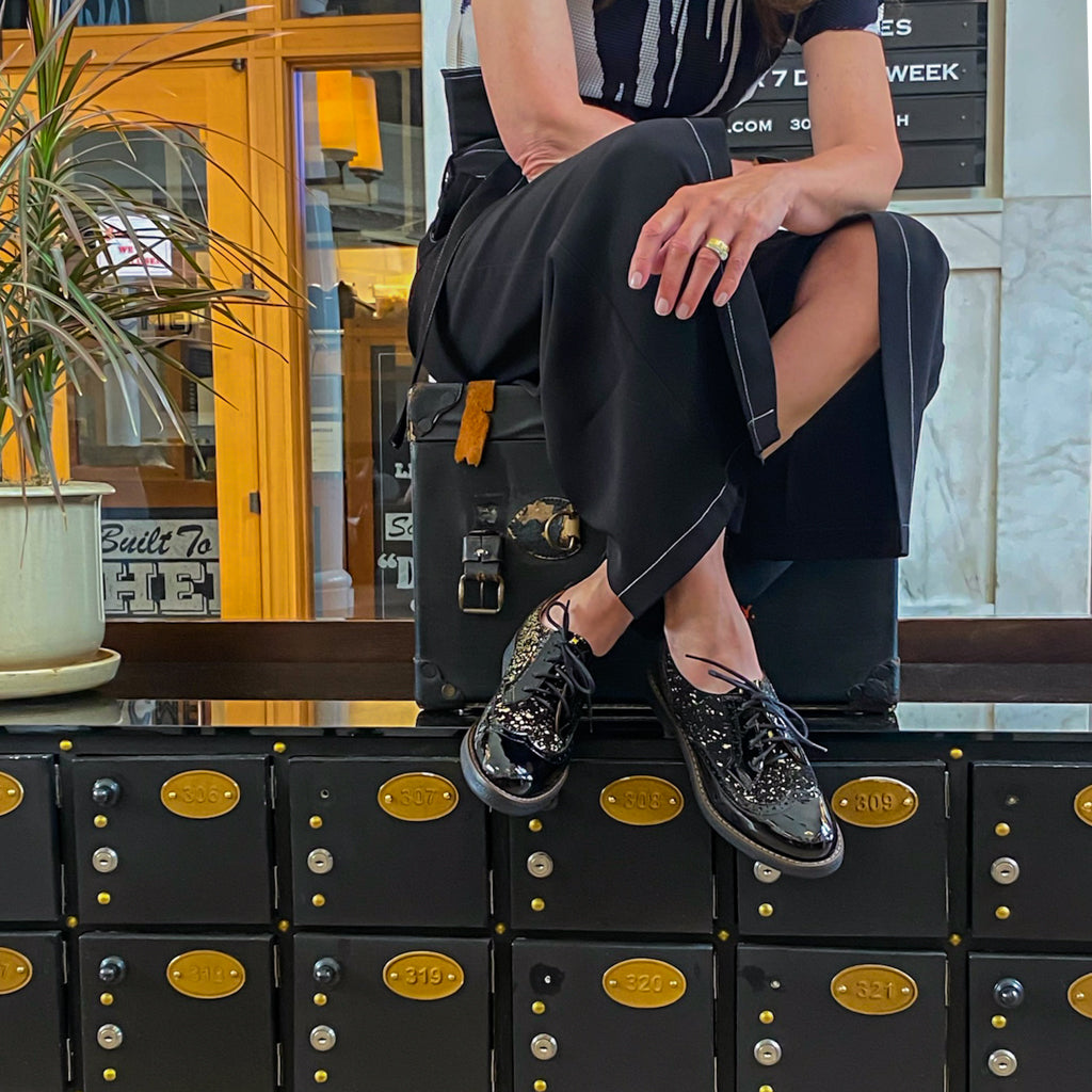 The Artist - Black & Gold Shoes Embassy London