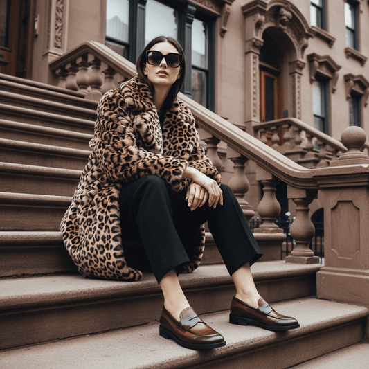 Angelina - Brown Mix Womens Loafers Embassy London 