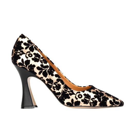 Emily - Black & Rose Gold Womens Heels Embassy London 