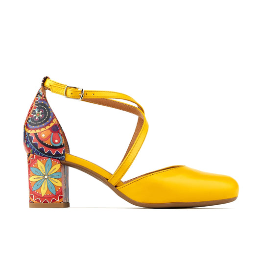 Dannii - Yellow Signature Womens Heels Embassy London 