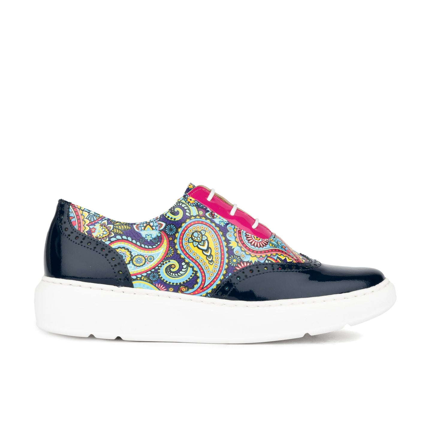 Colorado - Navy & Summer Signature Print Womens Trainers Embassy London 