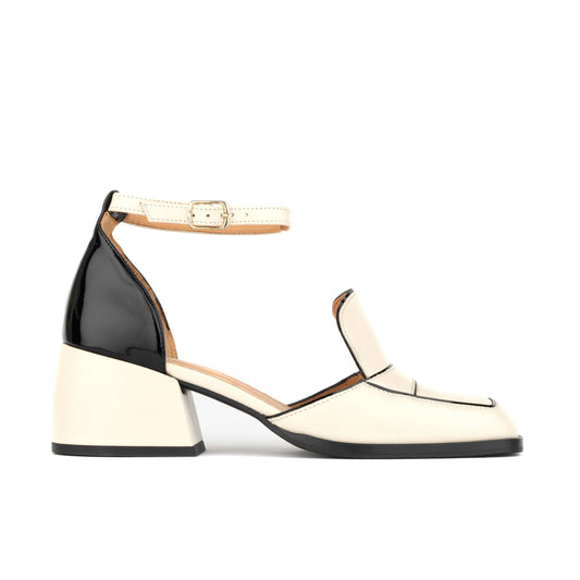Mayfair - Cream & Black Womens Heels Embassy London 