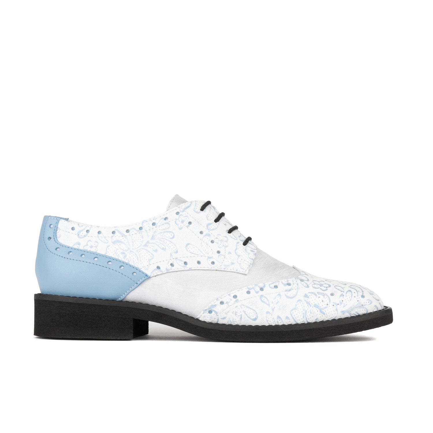 Eton - White Flowers Womens Shoes Embassy London 