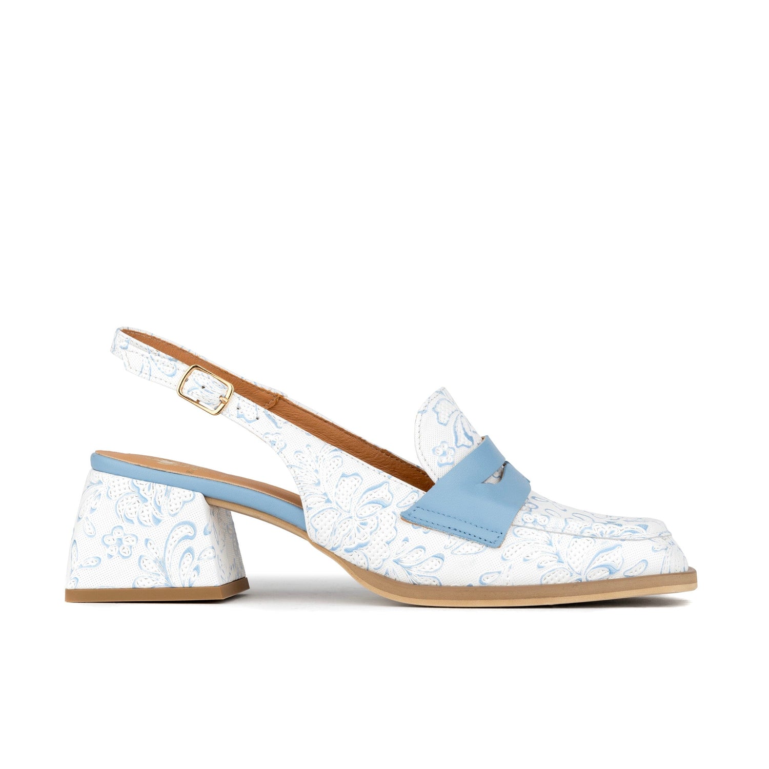 Diana - White Flowers Womens Heels Embassy London 