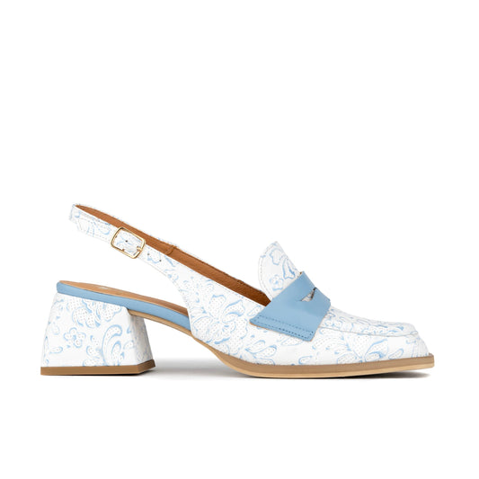 Diana - White Flowers Womens Heels Embassy London 