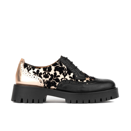 Artisan - Black & Rose Gold Womens Shoes Embassy London 