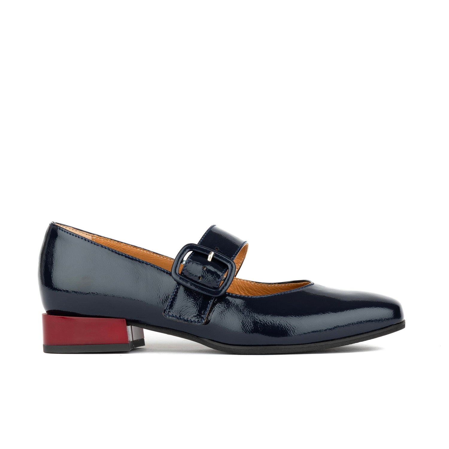 Embassy London USA Women's Bliss Mary Jane Flat - Blue - Ballerinas