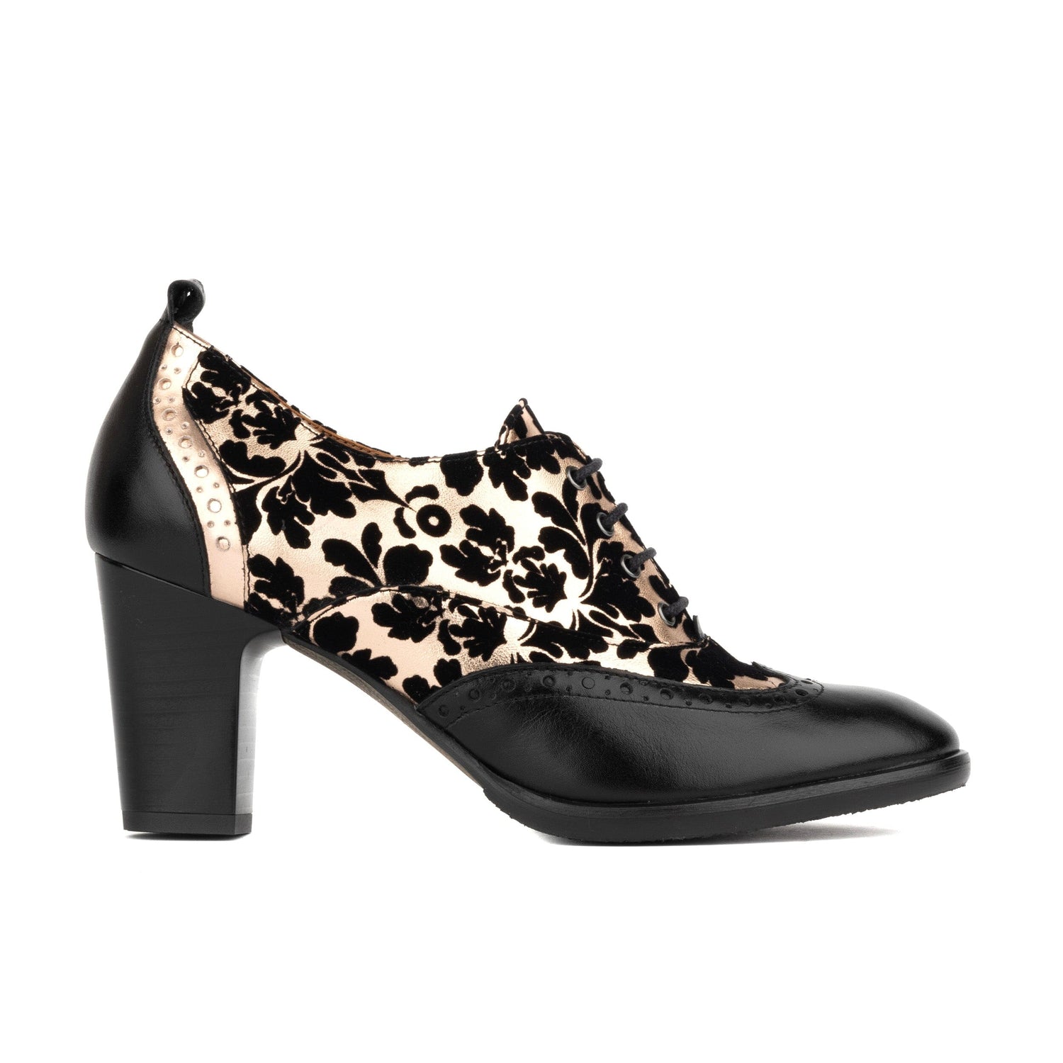 Casino - Black & Rose Gold Womens Heels Embassy London 